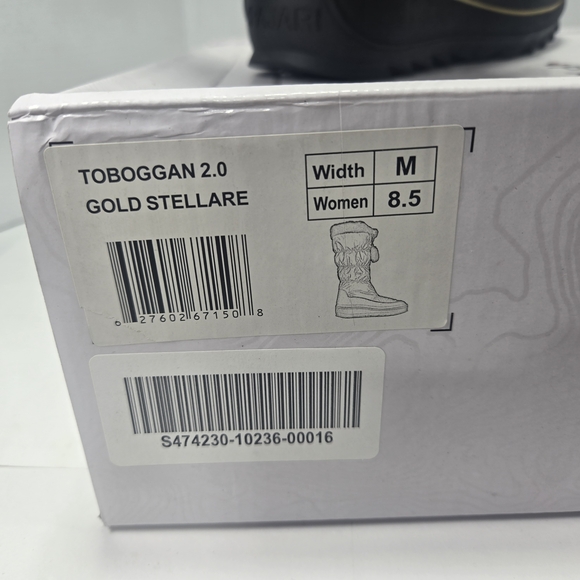 Pajar Toboggan 2.0 Gold Stellare Front Zip Nylon Snow Boots Women's Size 8.5 - Picture 15 of 15